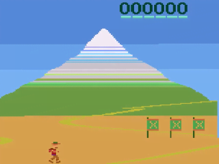 Spike's Peak title screen for Atari 2600